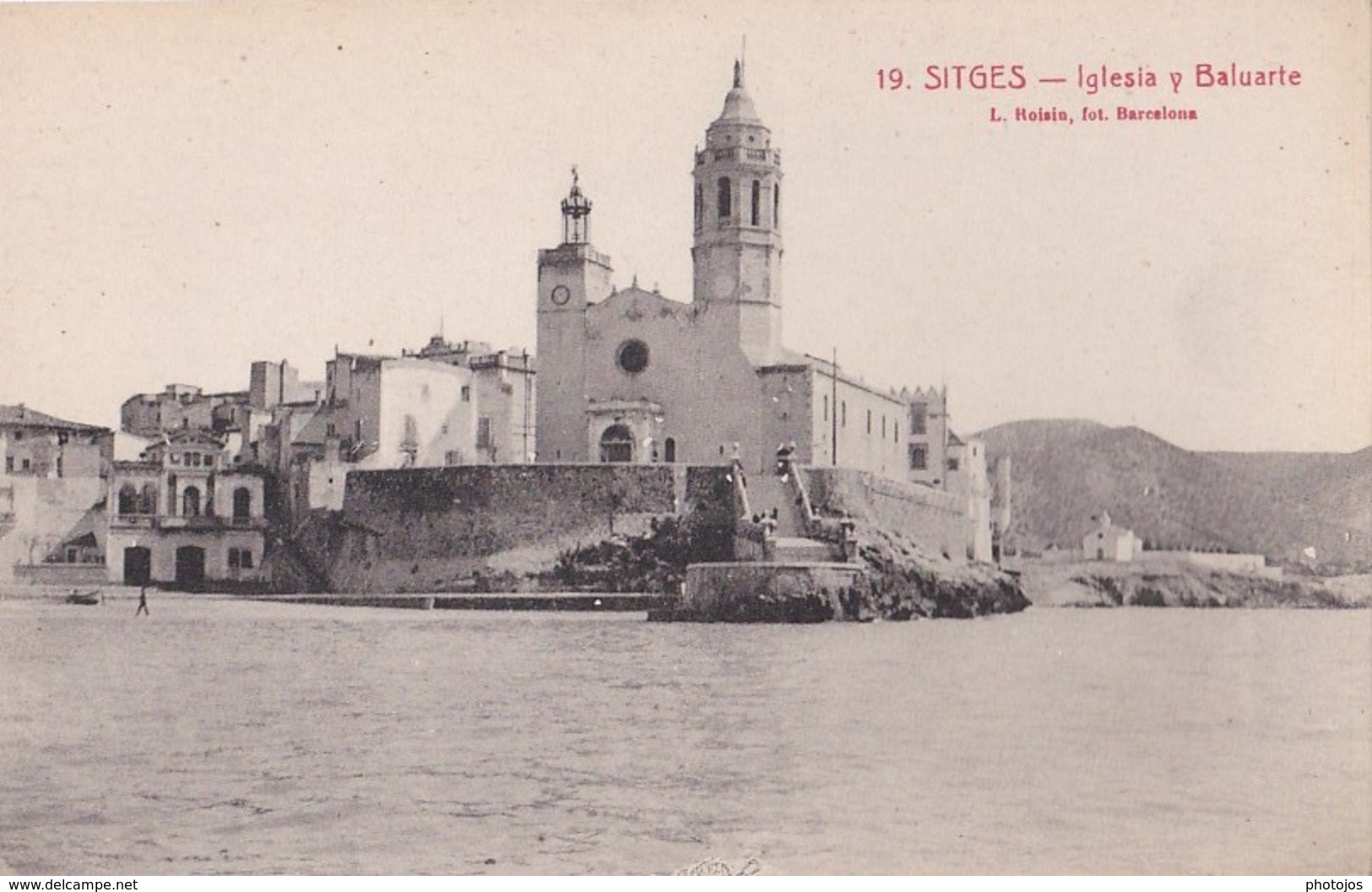 Cartes  Sitges , 2 Cartes Iglesia Y Baluarte,  Baluarte - Other & Unclassified