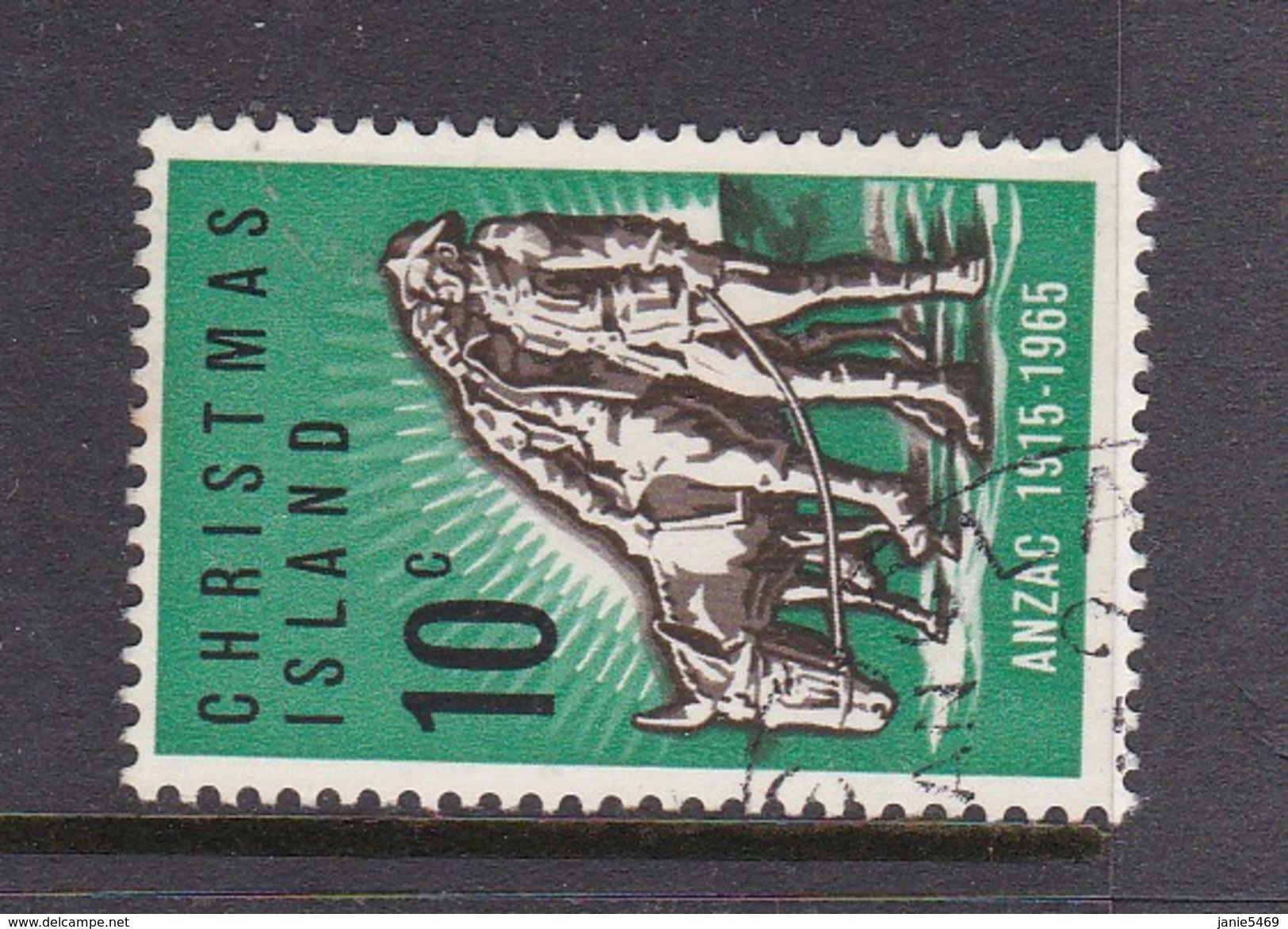 Christmas Island ASC 21 1965 5oth Anniversary Gallipoli Landing Used - Christmas Island