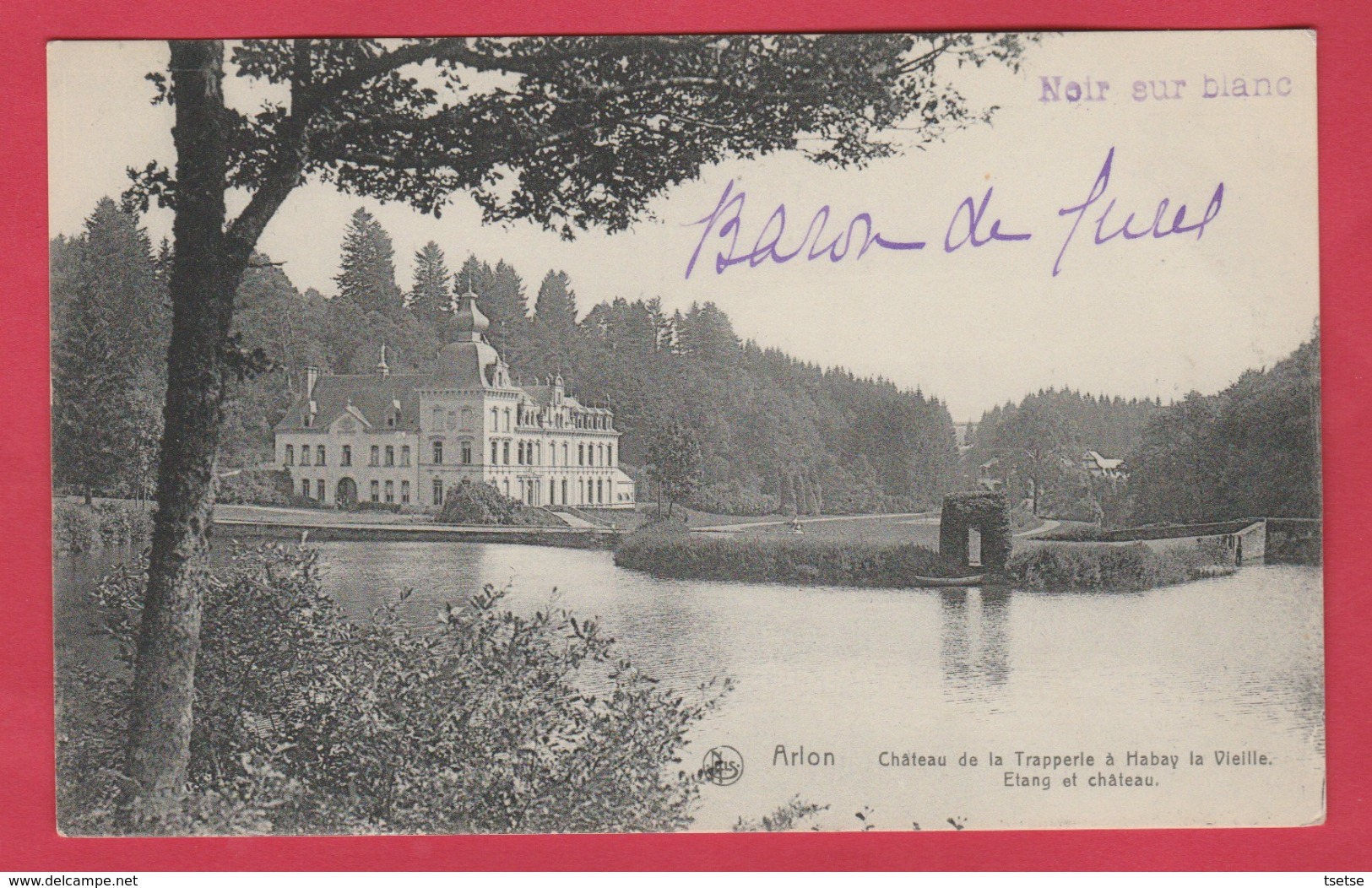 Habay-la-Vieille - Château De La Trapperie - Etang Et Château ( Voir Verso ) - Habay