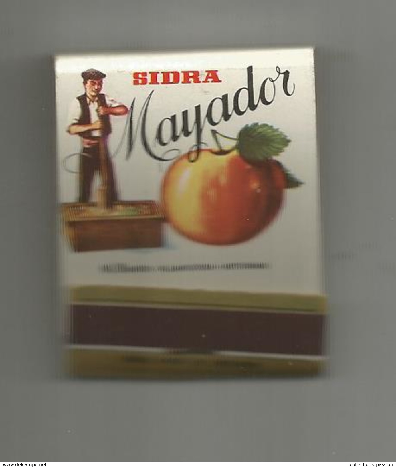 G-I-E , Tabac , Boite, Pochette D'ALLUMETTES, 2 Scans, Publicité, Sidra MAYADOR, Villaviciosa , Asturias , Espagne - Zündholzschachteletiketten