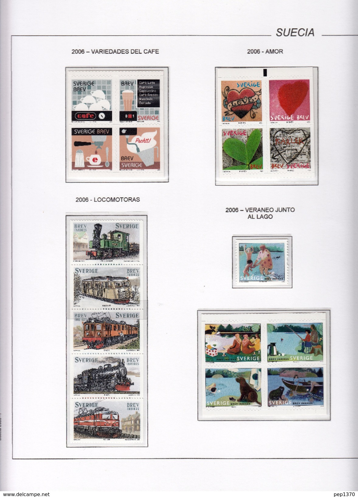 SUECIA 2006 - SWEDEN -  COMPLETE YEAR 2006 - IN ALBUM (SEE ALL THE IMAGES) (CATALOGUE 151,75) - Annate Complete