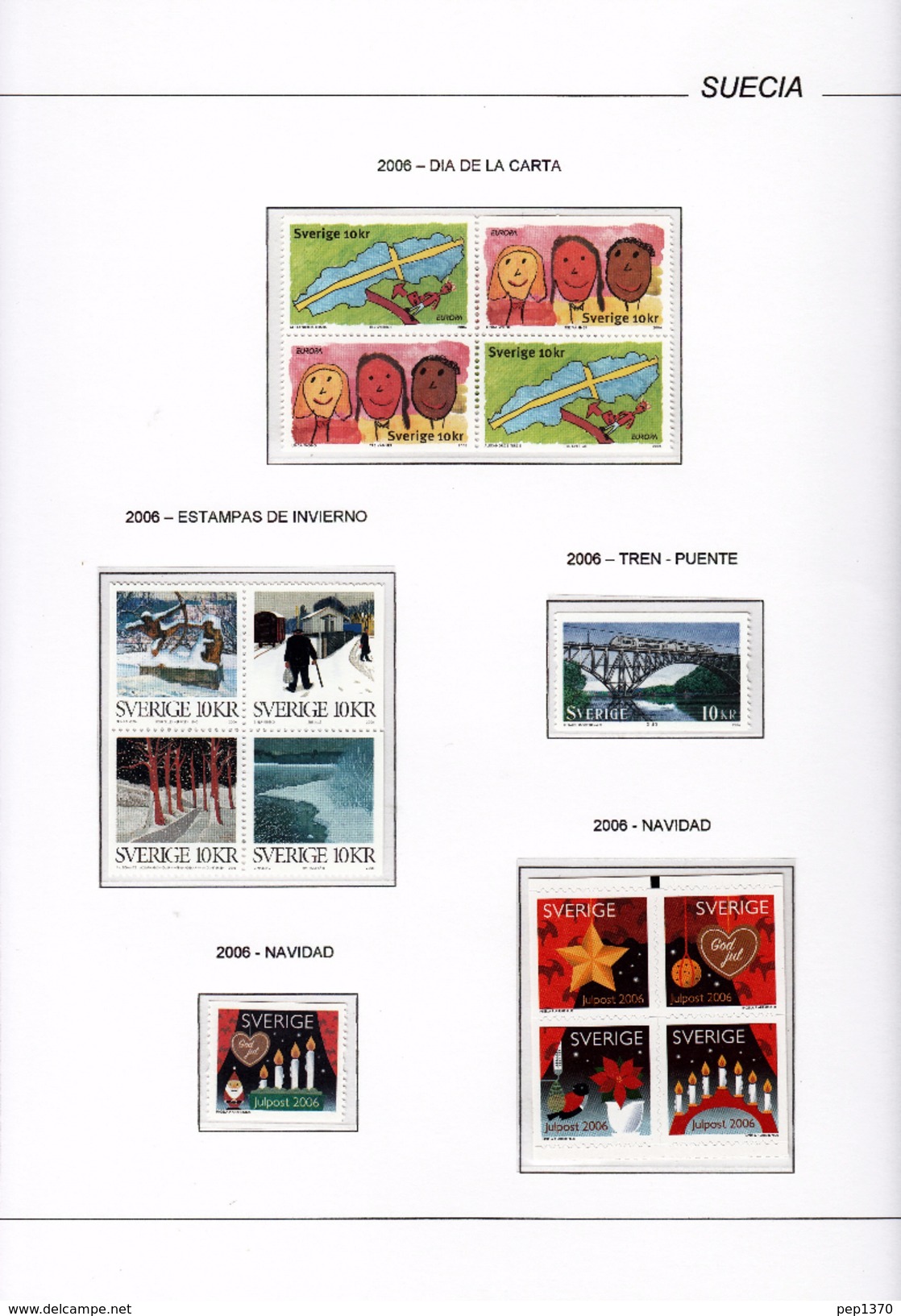 SUECIA 2006 - SWEDEN -  COMPLETE YEAR 2006 - IN ALBUM (SEE ALL THE IMAGES) (CATALOGUE 151,75) - Annate Complete