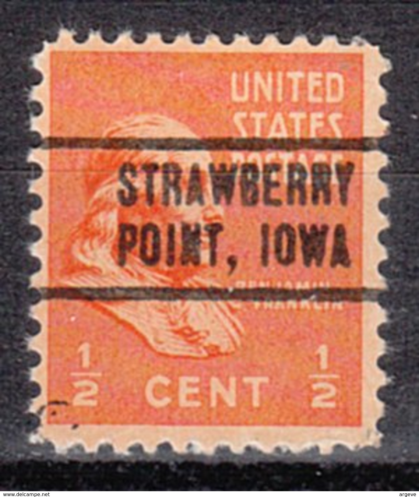 USA Precancel Vorausentwertung Preos Locals Iowa, Strawberry Point 736 - Vorausentwertungen