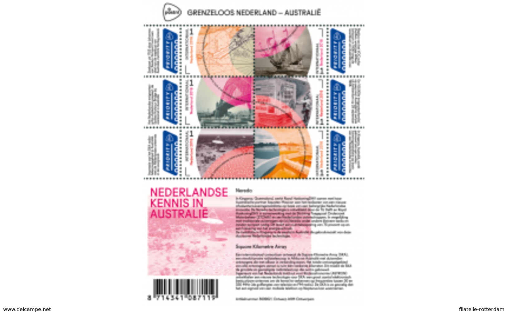 Nederland / The Netherlands - Postfris / MNH - Sheet Grenzeloos Nederland - Australië 2016 - Nuevos