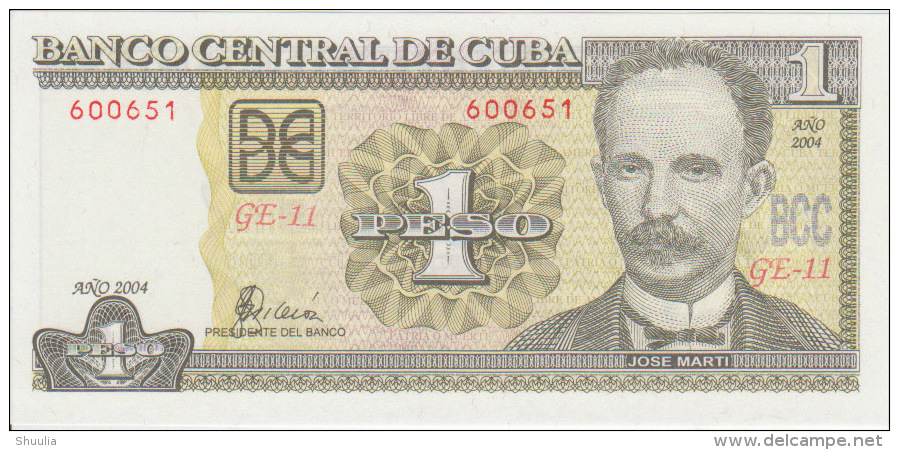 Cuba 1 Pesos 2004 Pick 121 UNC - Cuba