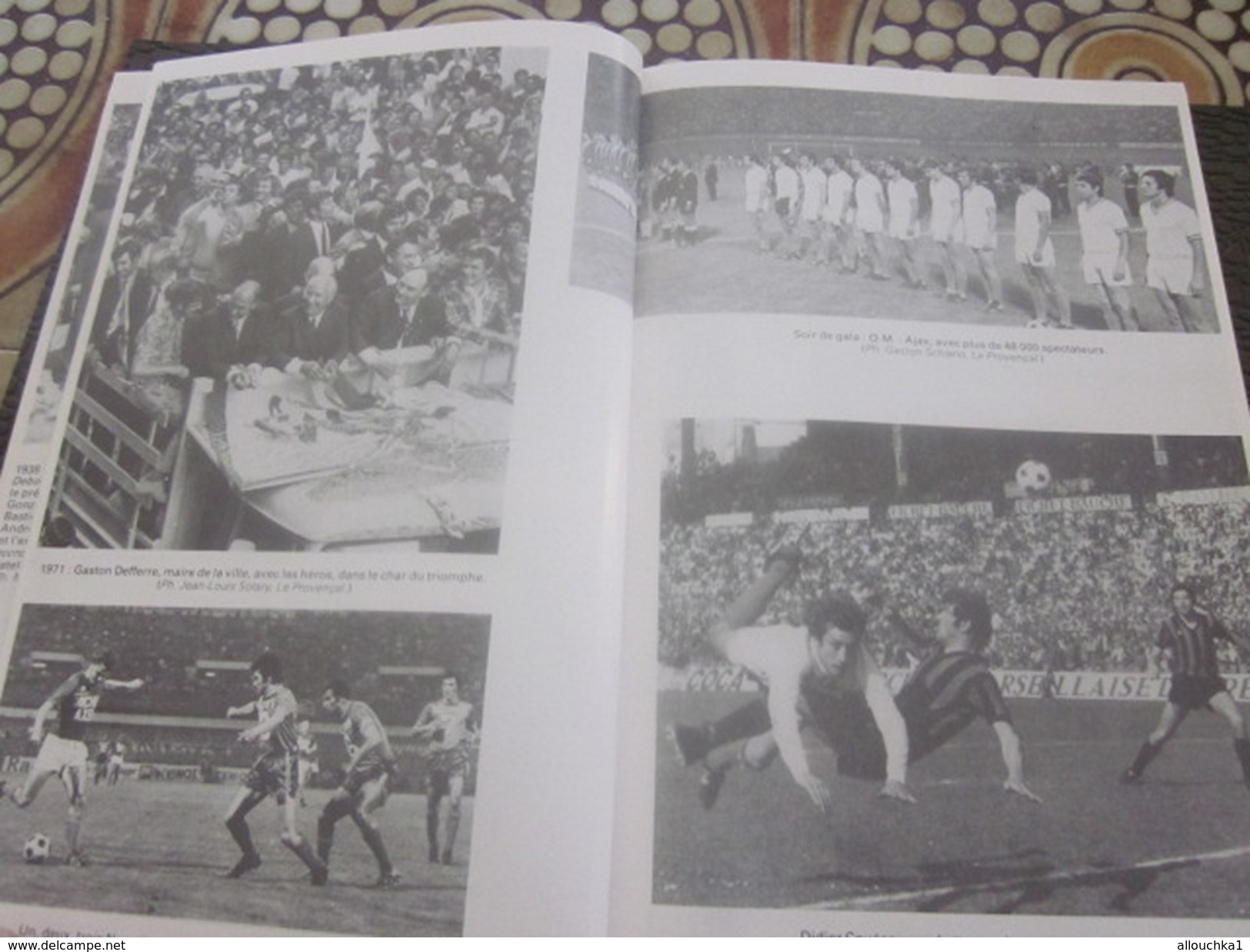 LA GRANDE HISTOIRE DE L'O.M. OLYMPIQUE DE MARSEILLE 1898/84 Sport-Football -Livre R. LAFFONT-PECHERAL-L. GRIMAUD-ZATELLI