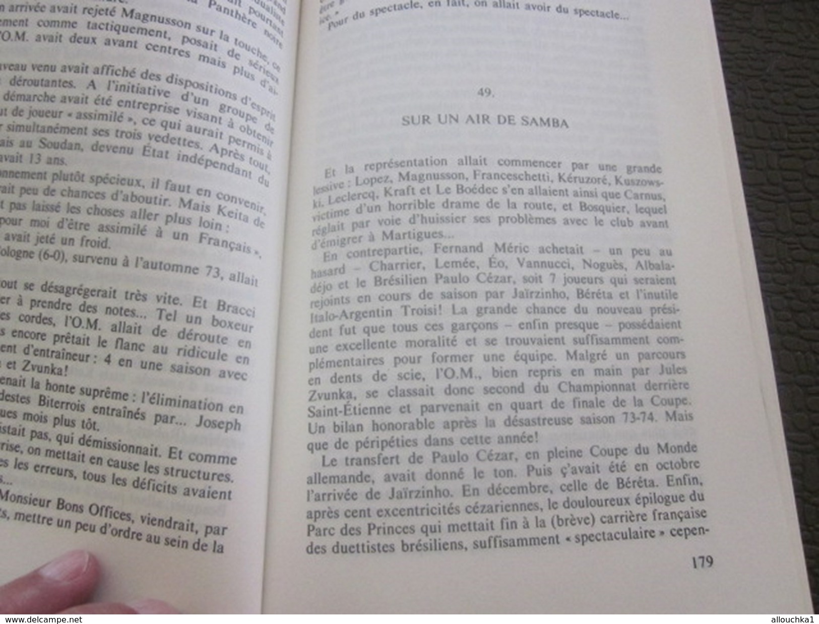 LA GRANDE HISTOIRE DE L'O.M. OLYMPIQUE DE MARSEILLE 1898/84 Sport-Football -Livre R. LAFFONT-PECHERAL-L. GRIMAUD-ZATELLI