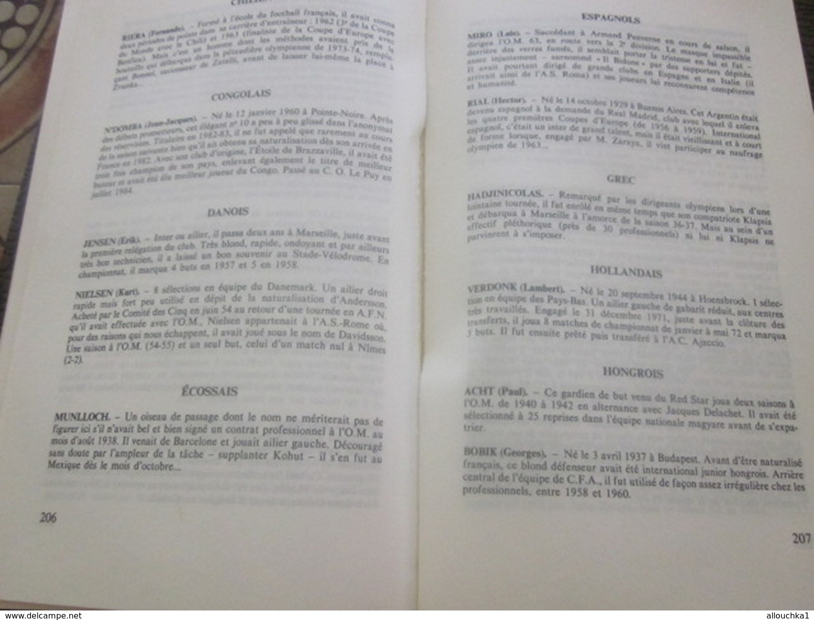 LA GRANDE HISTOIRE DE L'O.M. OLYMPIQUE DE MARSEILLE 1898/84 Sport-Football -Livre R. LAFFONT-PECHERAL-L. GRIMAUD-ZATELLI