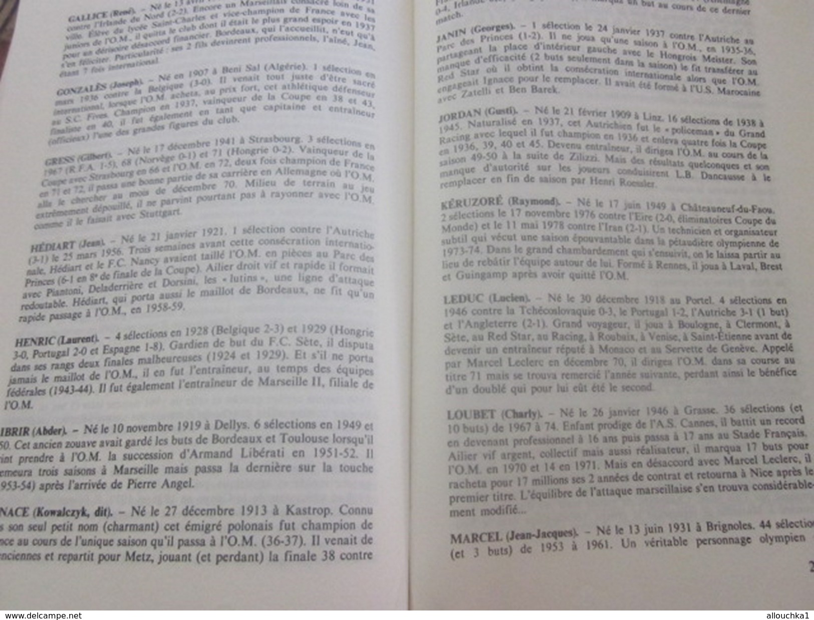 LA GRANDE HISTOIRE DE L'O.M. OLYMPIQUE DE MARSEILLE 1898/84 Sport-Football -Livre R. LAFFONT-PECHERAL-L. GRIMAUD-ZATELLI