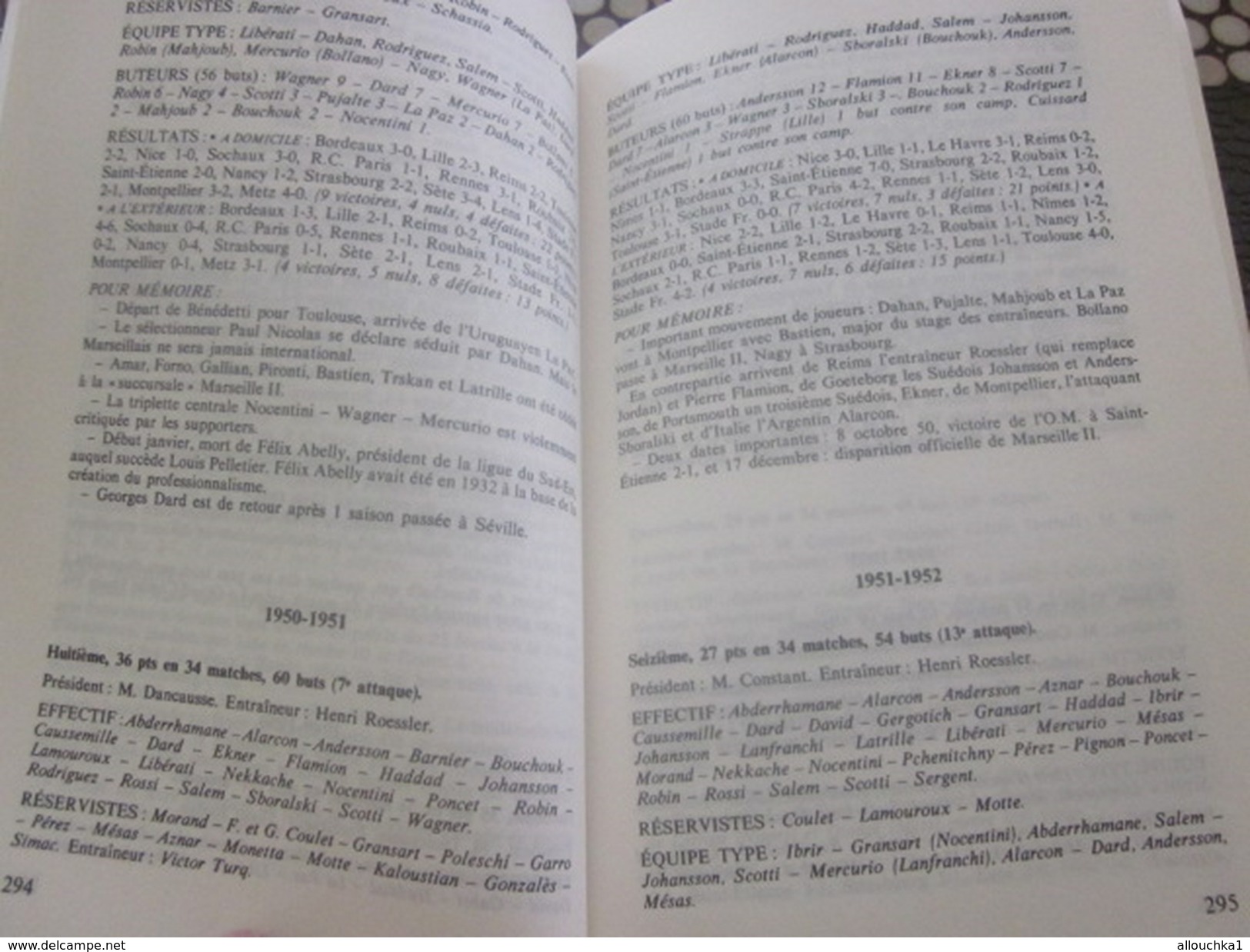 LA GRANDE HISTOIRE DE L'O.M. OLYMPIQUE DE MARSEILLE 1898/84 Sport-Football -Livre R. LAFFONT-PECHERAL-L. GRIMAUD-ZATELLI