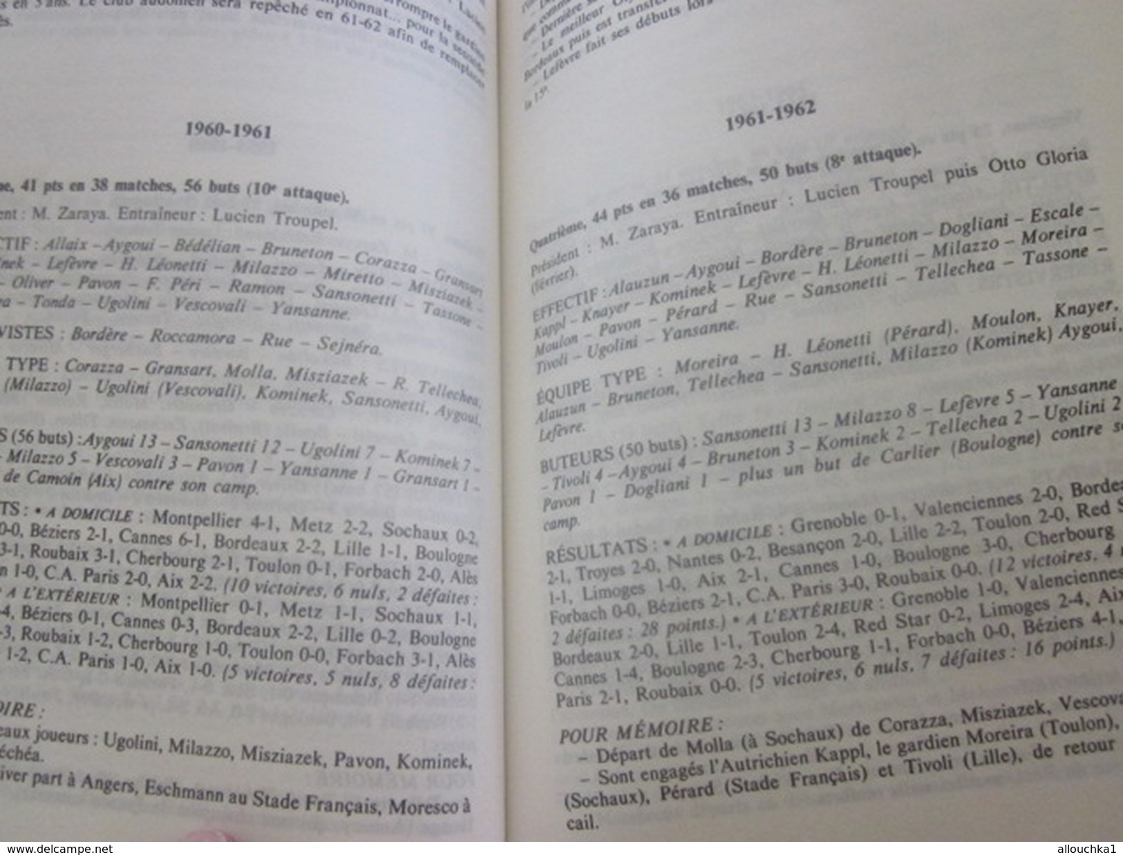 LA GRANDE HISTOIRE DE L'O.M. OLYMPIQUE DE MARSEILLE 1898/84 Sport-Football -Livre R. LAFFONT-PECHERAL-L. GRIMAUD-ZATELLI