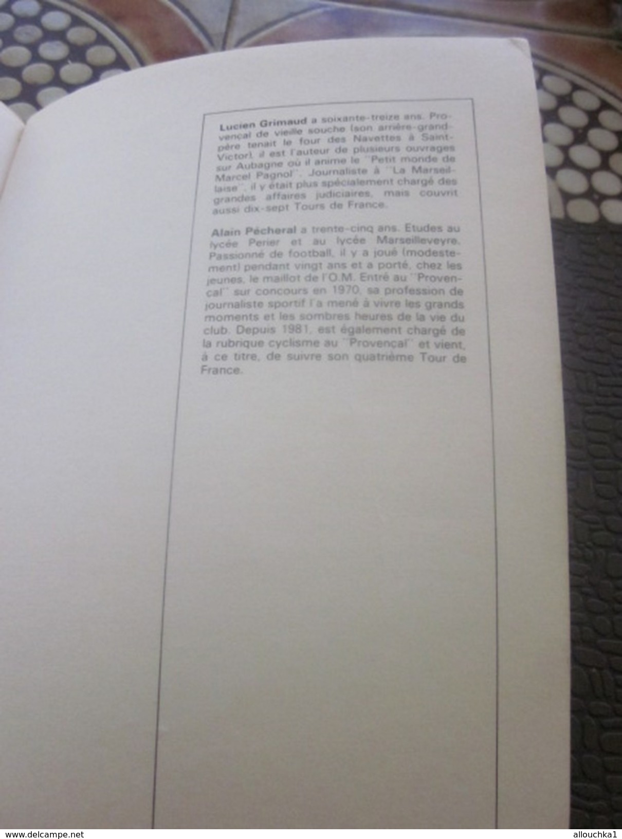 LA GRANDE HISTOIRE DE L'O.M. OLYMPIQUE DE MARSEILLE 1898/84 Sport-Football -Livre R. LAFFONT-PECHERAL-L. GRIMAUD-ZATELLI