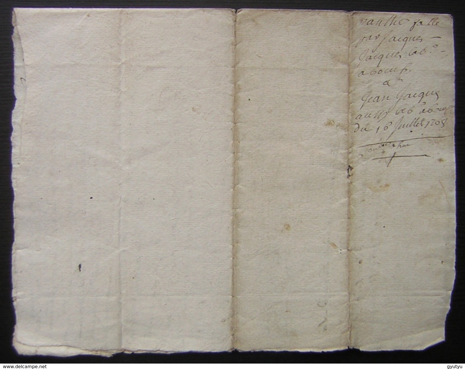 1768 Charente Saintonge Aumagne  Vente De Jacques Jacques à Jean Jacques - Manuscripten