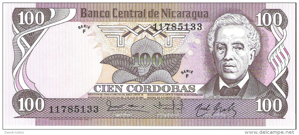 Nicaragua - Pick 141 - 100 Cordobas 1984 - Unc - Nicaragua