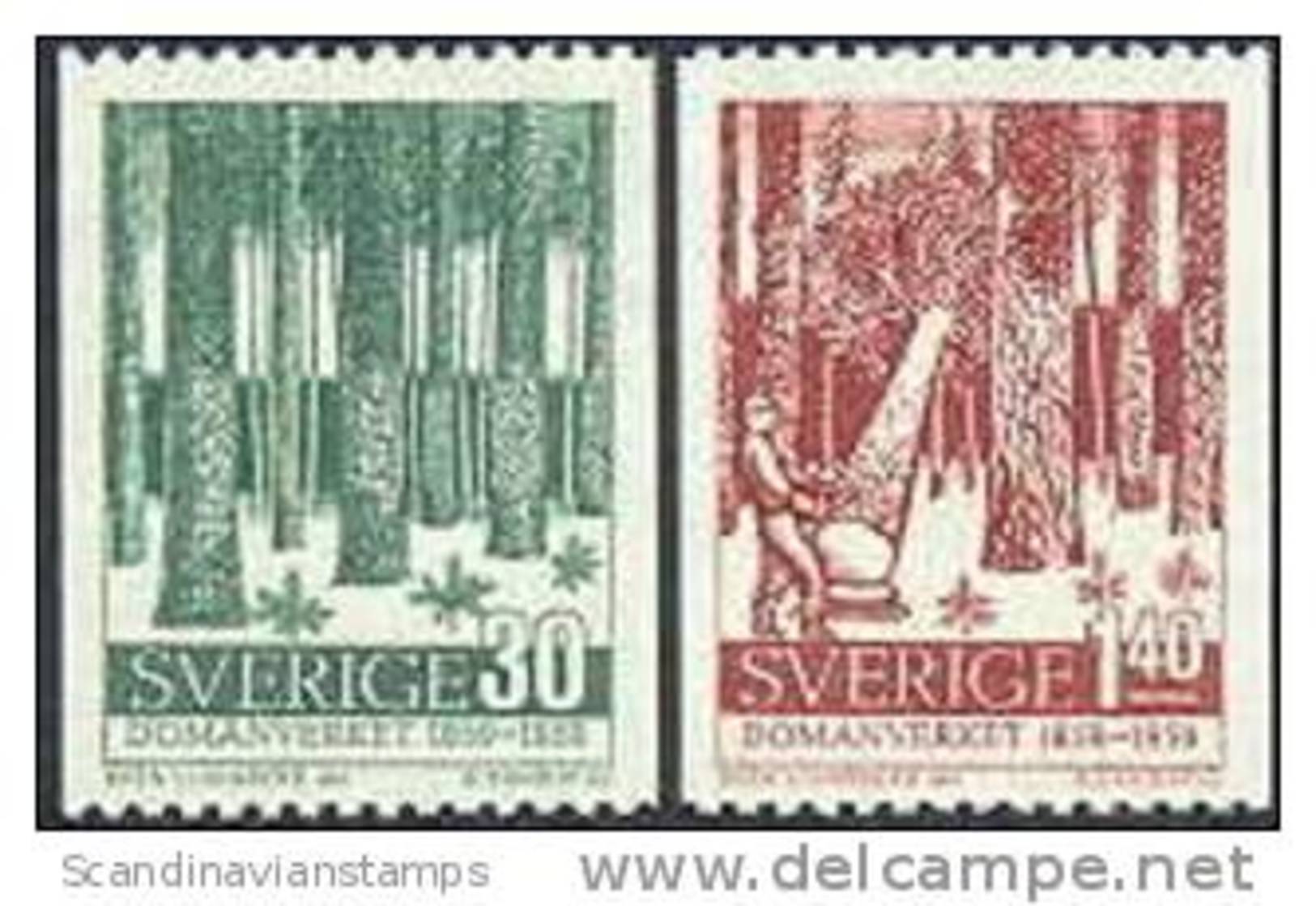 ZWEDEN 1959 100 Jaar Bosbouw Serie PF-MNH - Ongebruikt