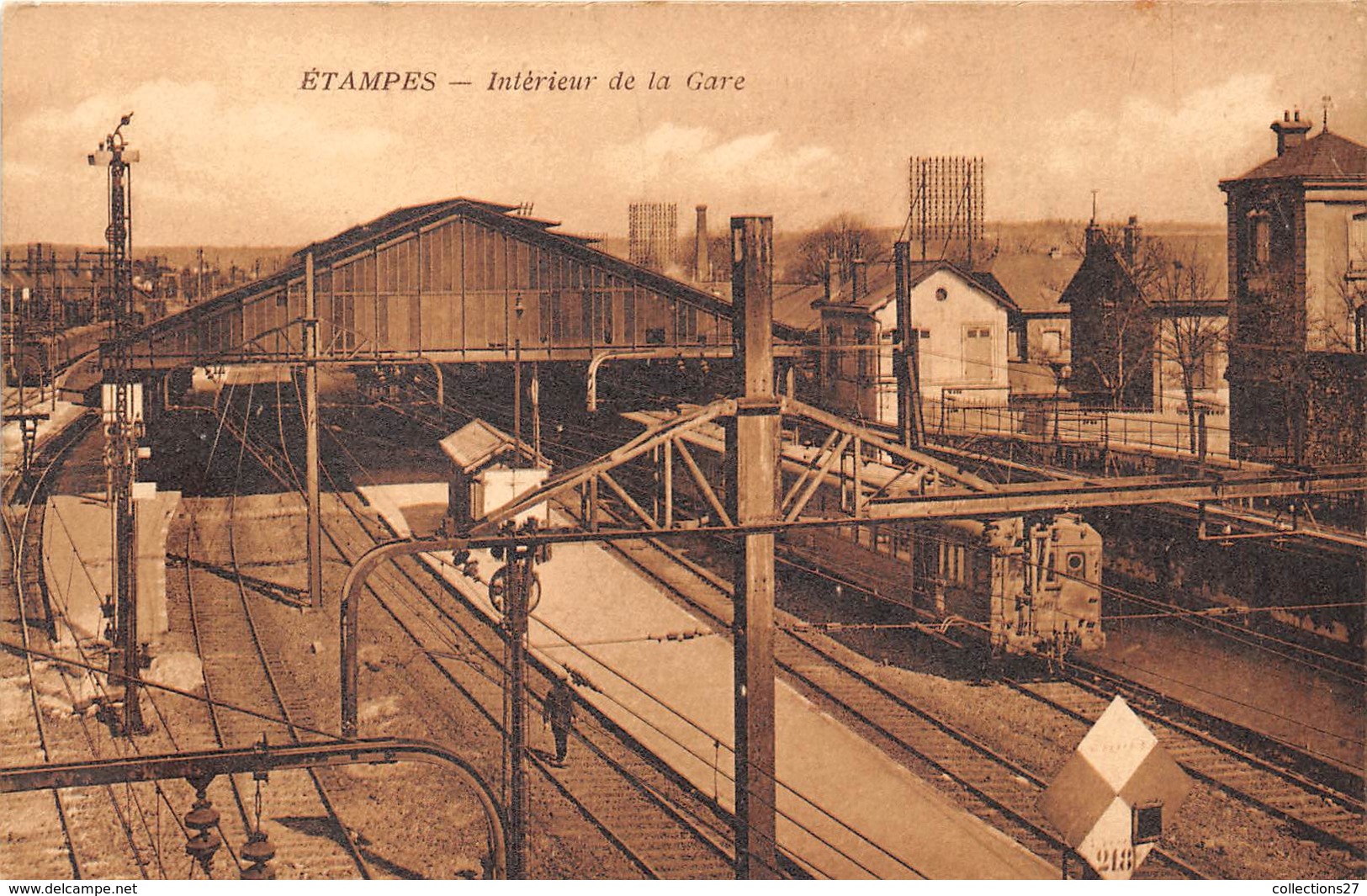 91-ETAMPES- INTERIEUR DE LA GARE - Etampes