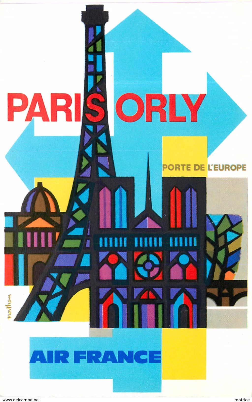AIR FRANCE - Repro D'affiches Illustrées, Lot De 22 Cartes (moderne,Bastard-Fouqueray Paris)). - Publicité