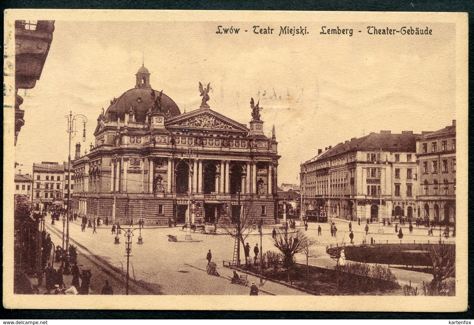 Lwow, Lemberg, Tatr Miejski, Theater, 22.4.1913, Verlag Nasl, - Ukraine