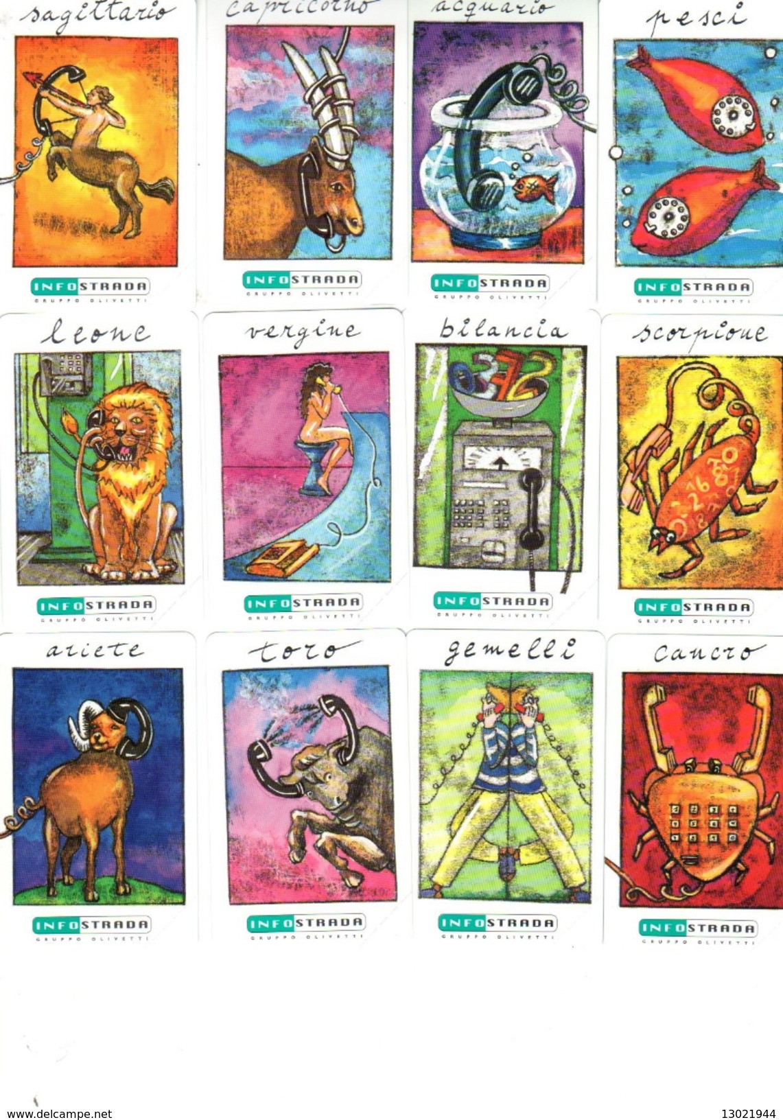 SEGNI ZODIACALI INFOSTRADA  - ZODIAC SIGNS - ITALIA - Zodiaque