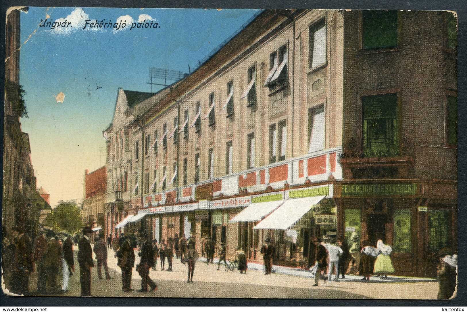 Uschhorod, Ungvar, Um 1919, Feherhajo Palota, Ukraine, Ungarn, Hungarya, - Ukraine