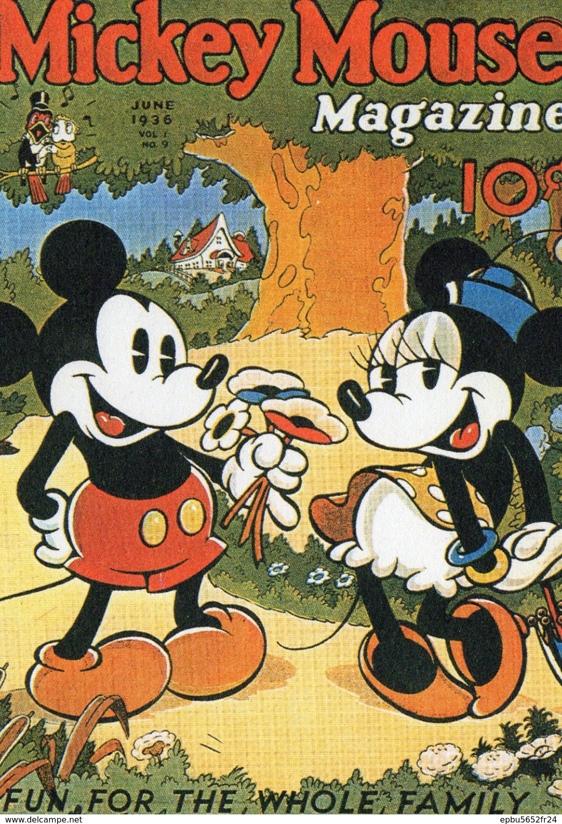 Lot De 8 Buvards Mickey Mouse Magazine  Et Walt Disney  ,les Aristocats Et Les 7 Nains - Lots & Serien