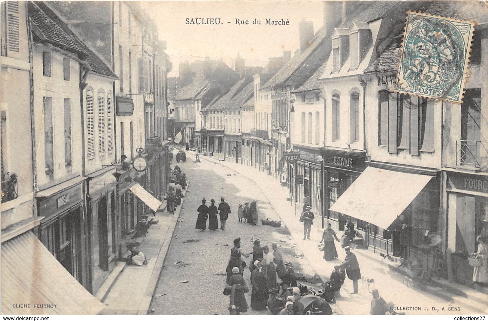 21-SAULIEU- RUE DU MARCHE - Saulieu