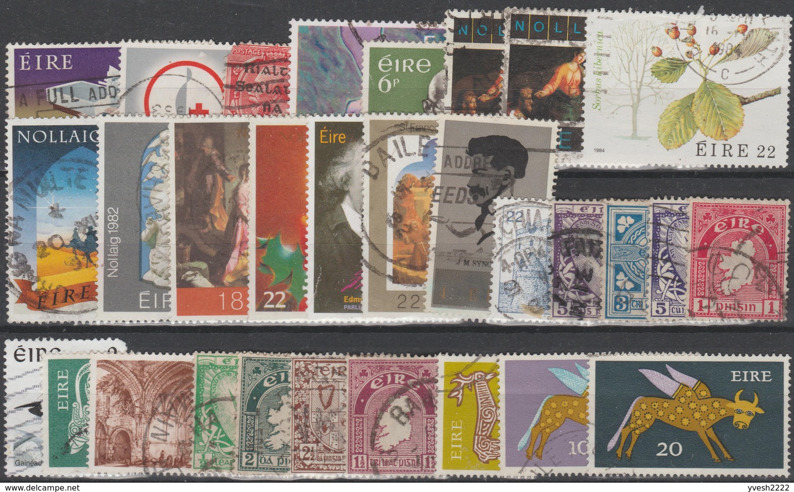 Irlande. Petit Lot De Timbres Obliérés - Collections, Lots & Séries