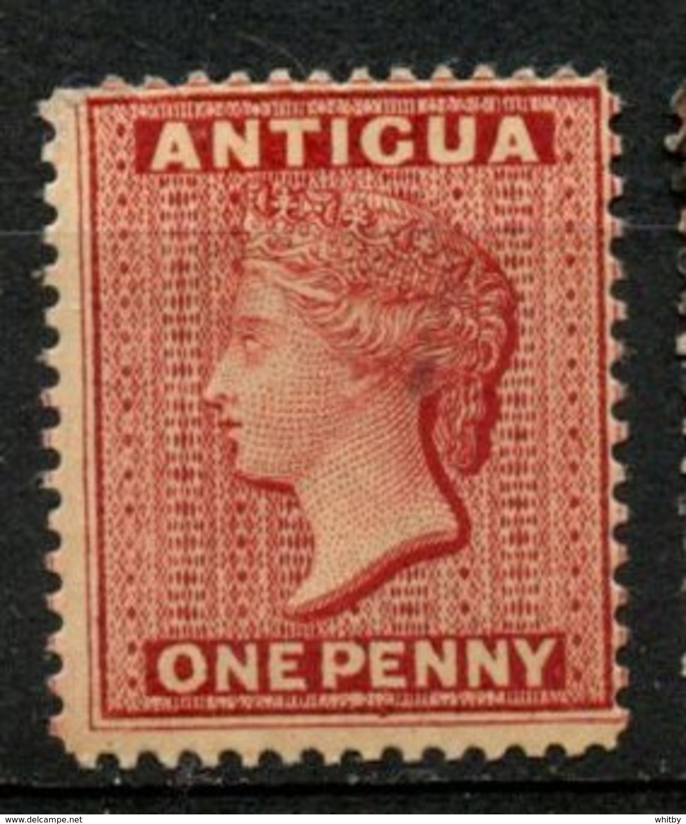 Antigua 1882 1p Victoria Issue #12  MH - 1858-1960 Kronenkolonie