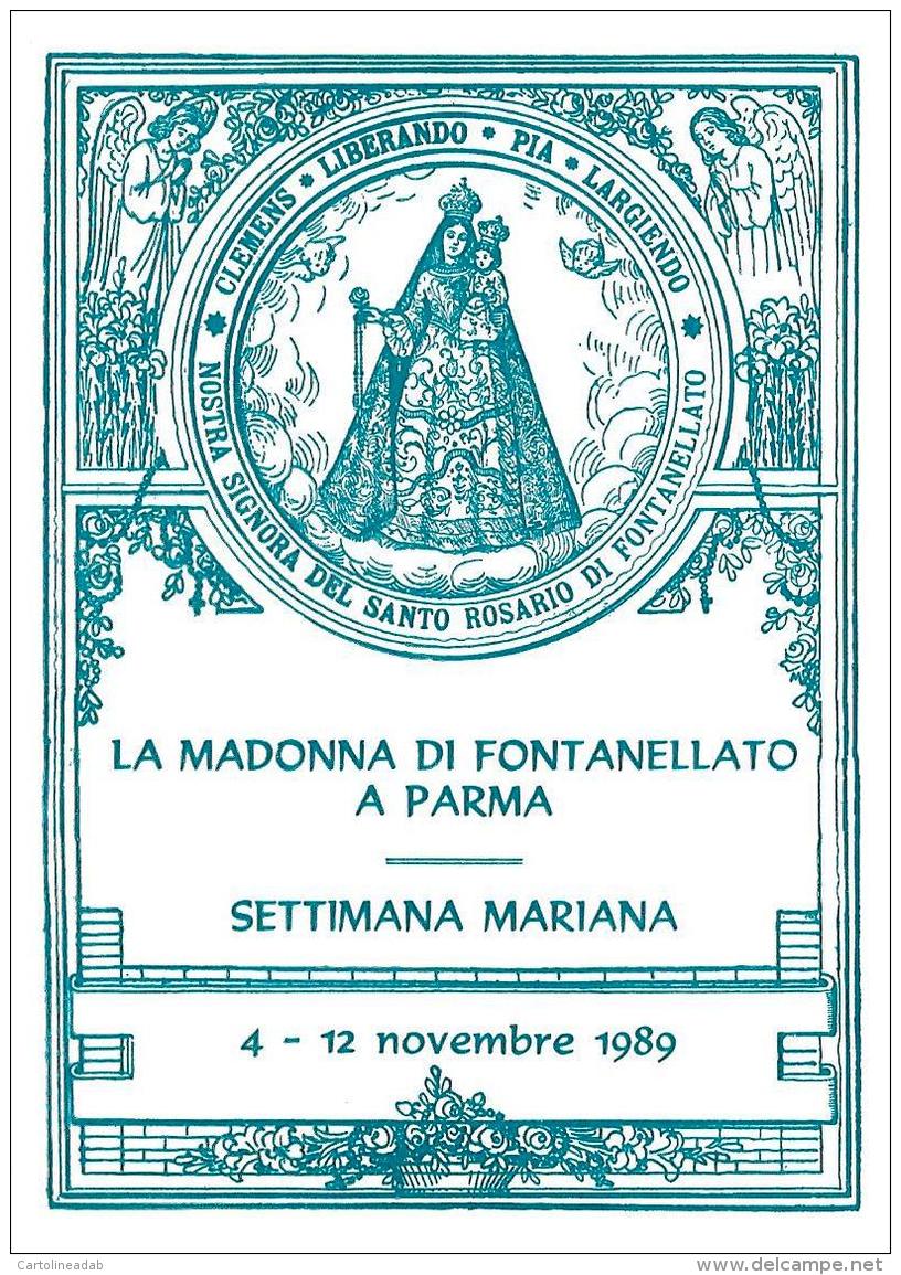 [MD1038] CPM - IN RILIEVO - PARMA - LA MADONNA DI FONTANELLATO - SETTIMANA MARIANA - BERTOLETTI - NV 1989 - Parma