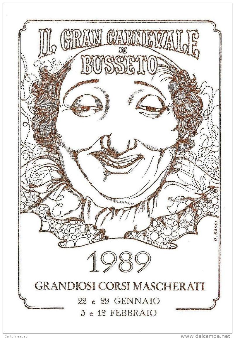 [MD1041] CPM - IN RILIEVO - BUSSETO (PARMA) - IL GRAN CARNEVALE - GRANDIOSI CORSI MASCHERATI - BERTOLETTI - NV 1989 - Parma