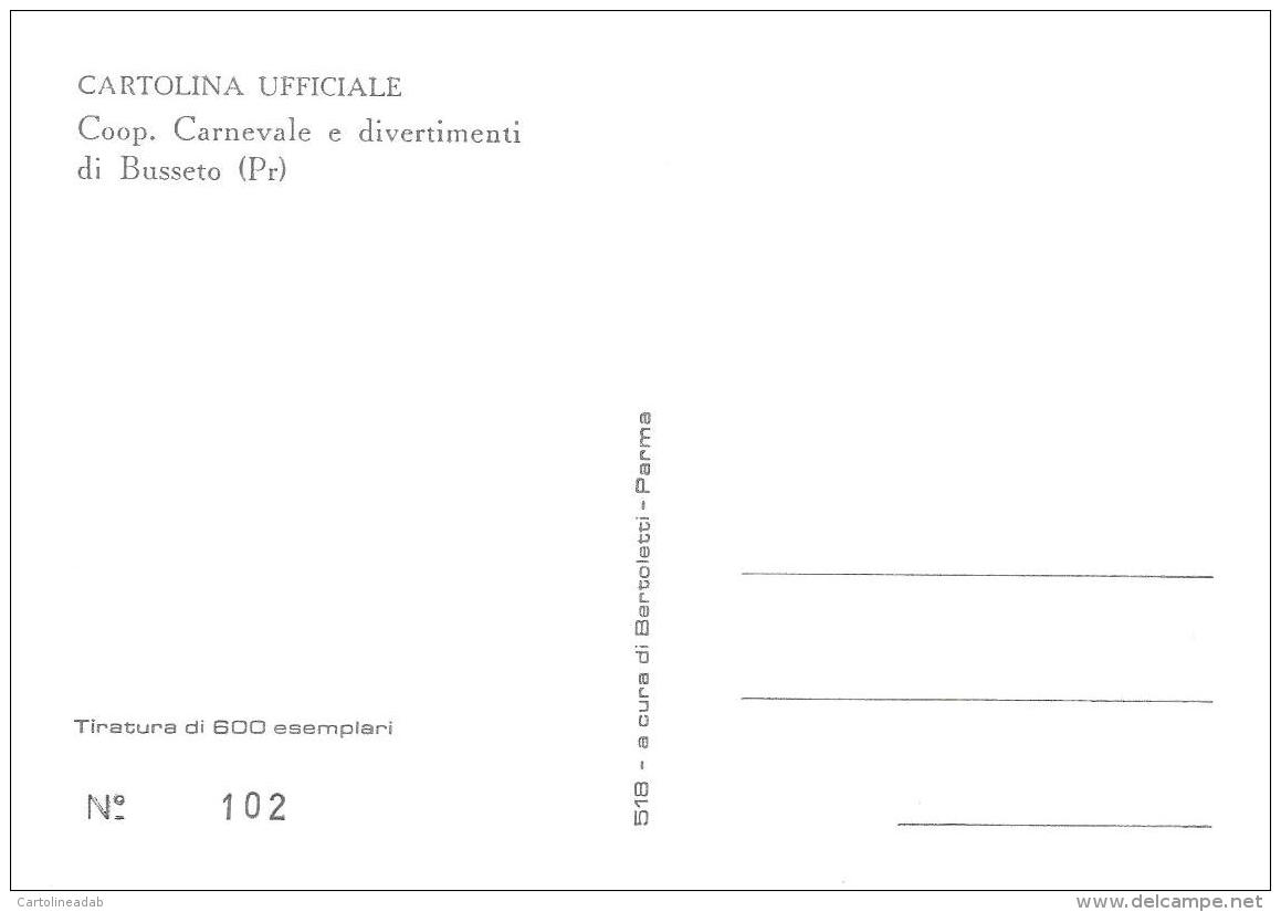 [MD1042] CPM - IN RILIEVO - BUSSETO (PARMA) - IL GRAN CARNEVALE - GRANDIOSI CORSI MASCHERATI - BERTOLETTI - NV 1988 - Parma