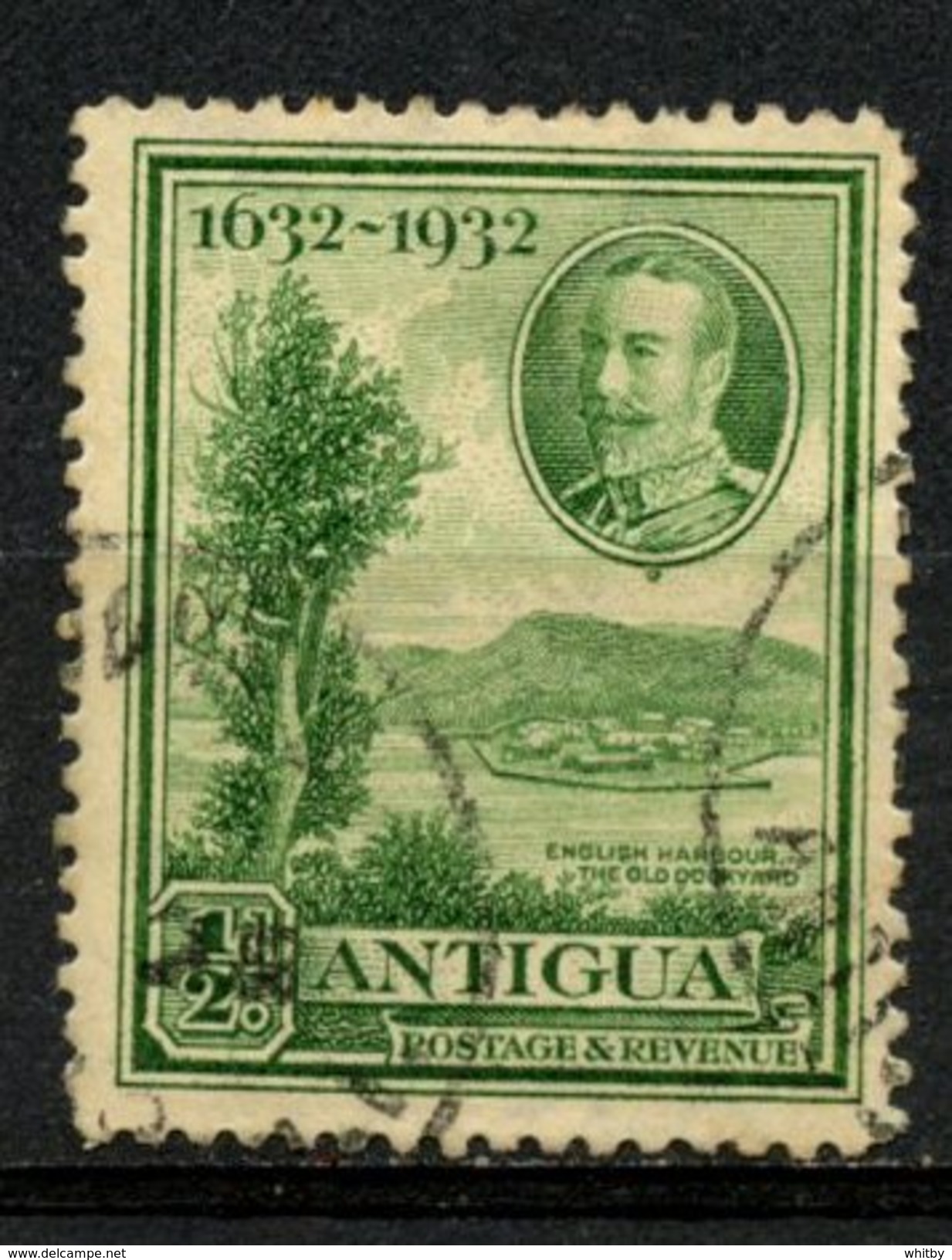 Antigua 1932 1/2p Old Dockyard Issue #67 - 1858-1960 Crown Colony