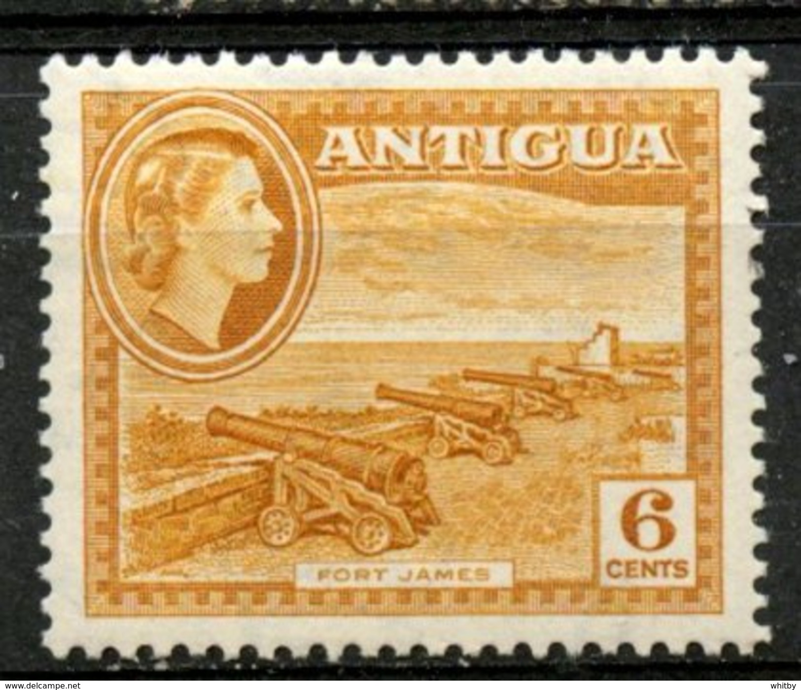 Antigua 1953 6p Fort James Issue #113  MH - 1858-1960 Kronenkolonie