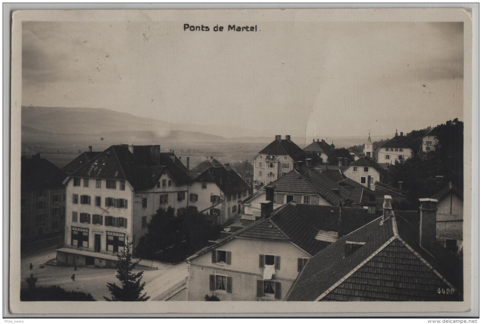 Ponts De Martel - Partie Du Village - Photo: Perrochet-Matile No. 4428 - Ponts-de-Martel