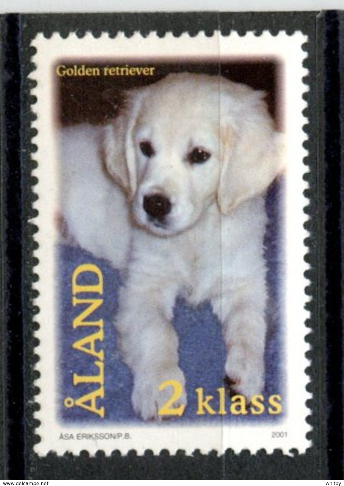 Aland 2001 2K Puppy Issue #191  MNH - Aland