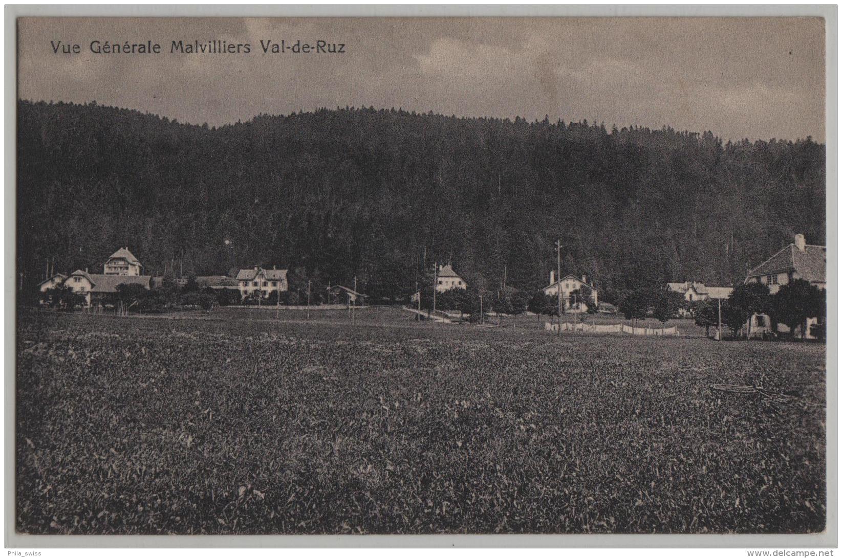 Vue Generale Malvilliers Val-de-Ruz - Villiers