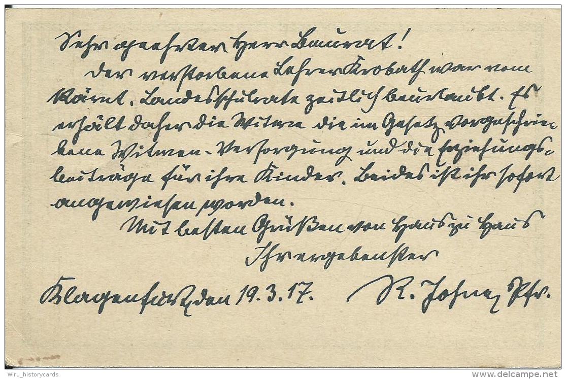 AK 0664  Ganzsache ( Kaiserl- Post 8 Heller )  Von Klagenfurt Nach Völkermarkt Um 1917 - Sonstige & Ohne Zuordnung