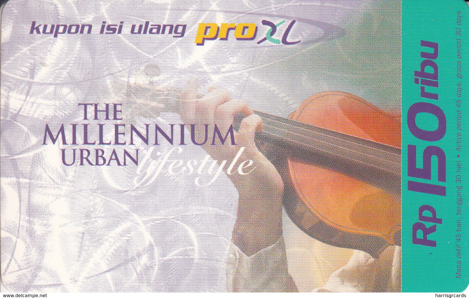 INDONESIA - The Millennium Urban Lifestyle Violin, Exp.Date 12/01, Used - Indonesië