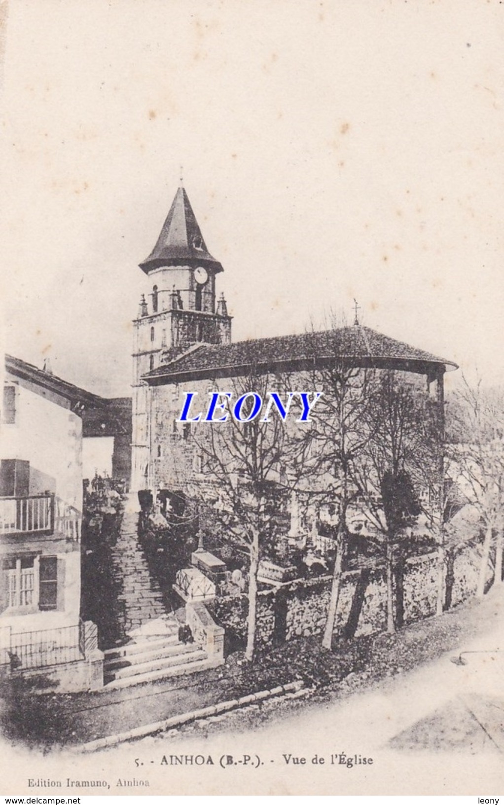 CPA  De AÏNHOA (64) - VUE De L'EGLISE  - édit TRAMUNO - Ainhoa