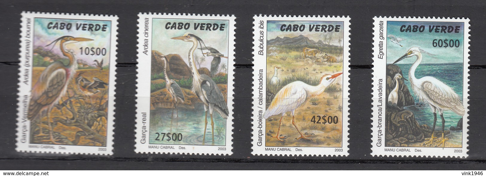 Cabo Verde 2003,4V,birds,vogels,vögel,oiseaux,pajaros,uccelli,aves,MNH/Postfris(A3218) - Autres & Non Classés