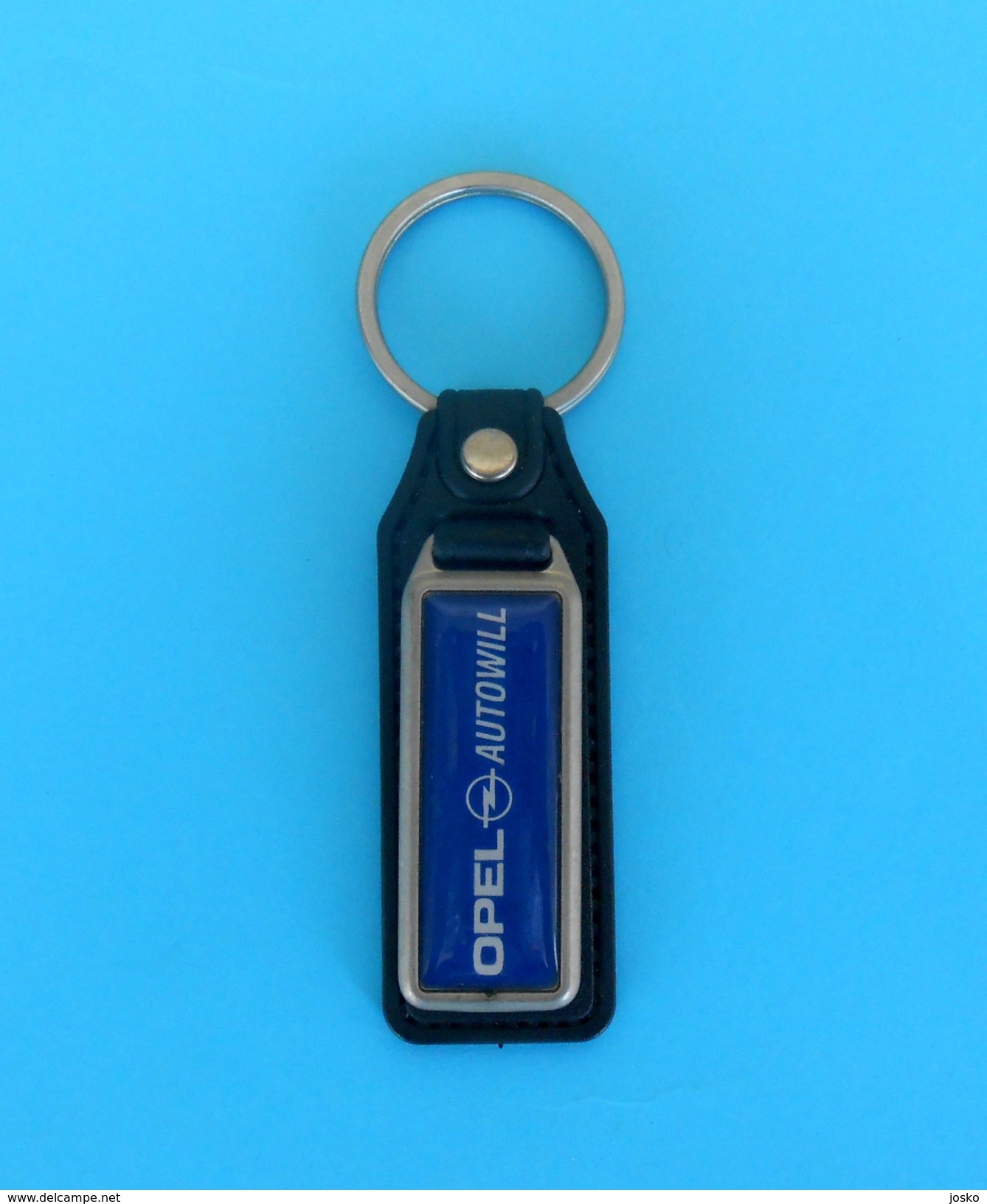 OPEL - Vintage Leather Keychain Car Automobile Automobil Key-ring Porte-clés Schlüsselring Anello Portachiavi Key-chain - Porte-clefs