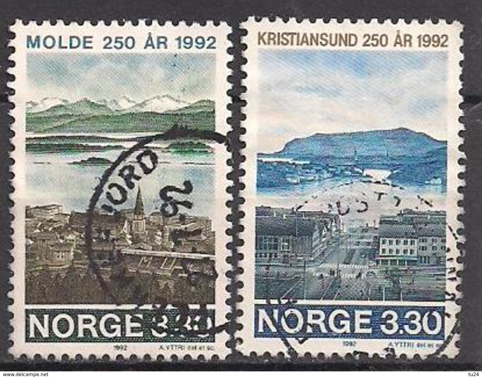 Norwegen  (1992)  Mi.Nr.  1098 + 1099  Gest. / Used  (3ff20) - Gebraucht