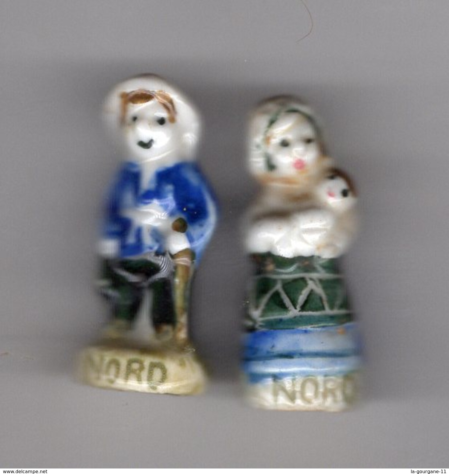 Fèves Duo LES PROVINCES DE FRANCE 1993 - Couple Du NORD - Région