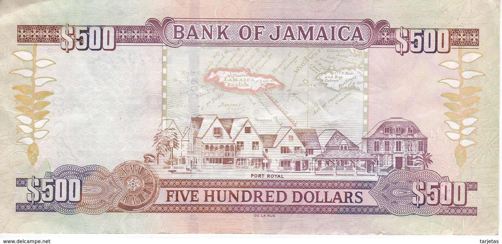 BILLETE DE JAMAICA DE 500 DOLLARS DEL AÑO 2015  (BANKNOTE) - Jamaica