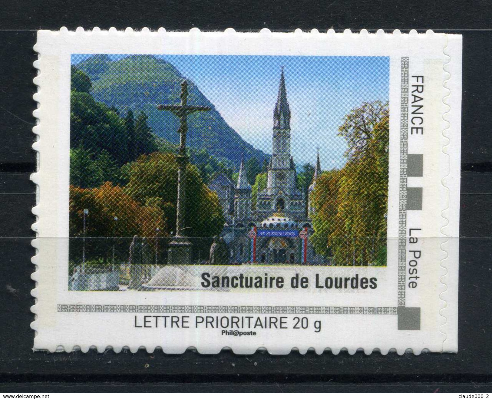 Sanctuaire De LOURDES Adhésif Neuf ** . Collector " MIDI-PYRENEES "  2009 - Collectors