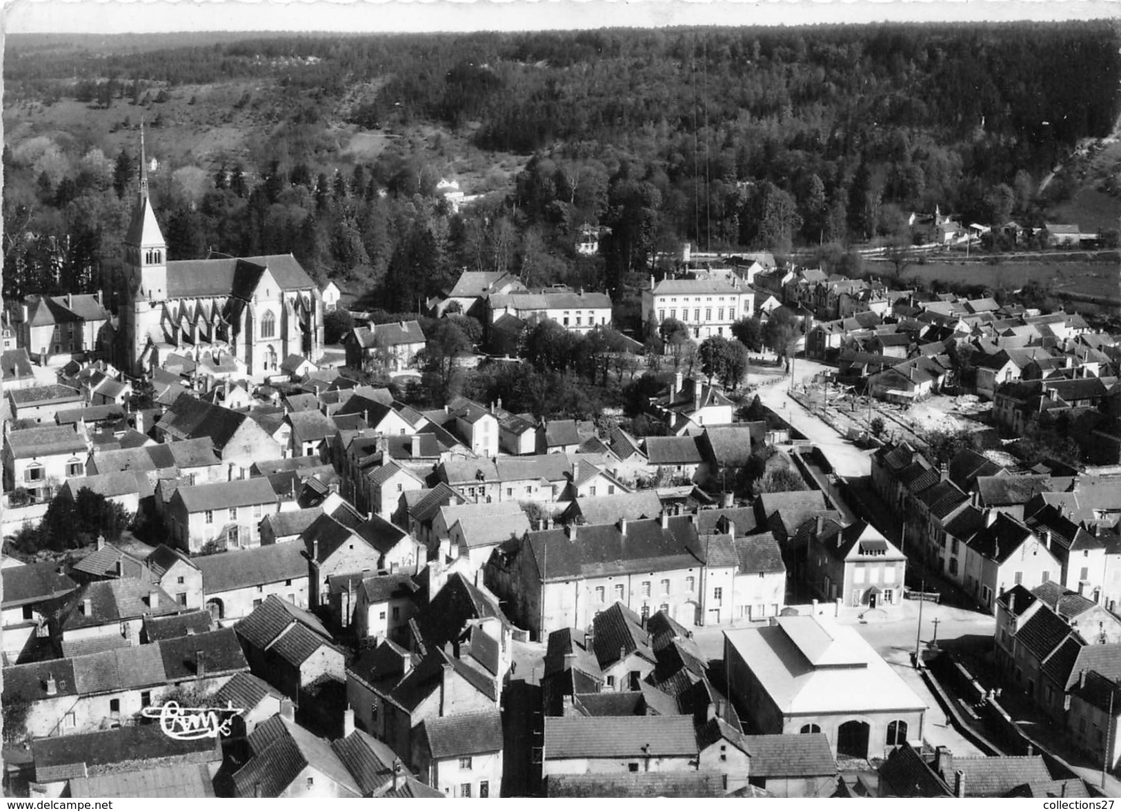 10-MUSSY-SUR-SEINE- VUE AERIENNE DU BOURG - Mussy-sur-Seine