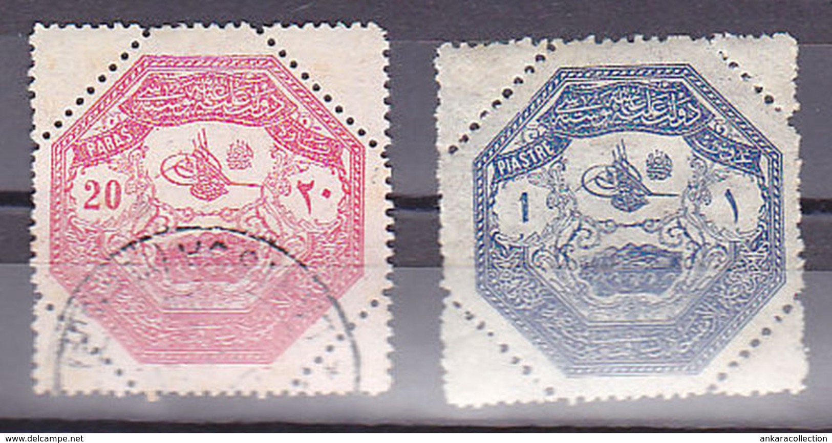 AC - TURKEY STAMPS  - POSTAGE STAMPS FOR THE ARMY IN THESSALY 1 & 20 PARA 21 APROL 1898 - Ungebraucht