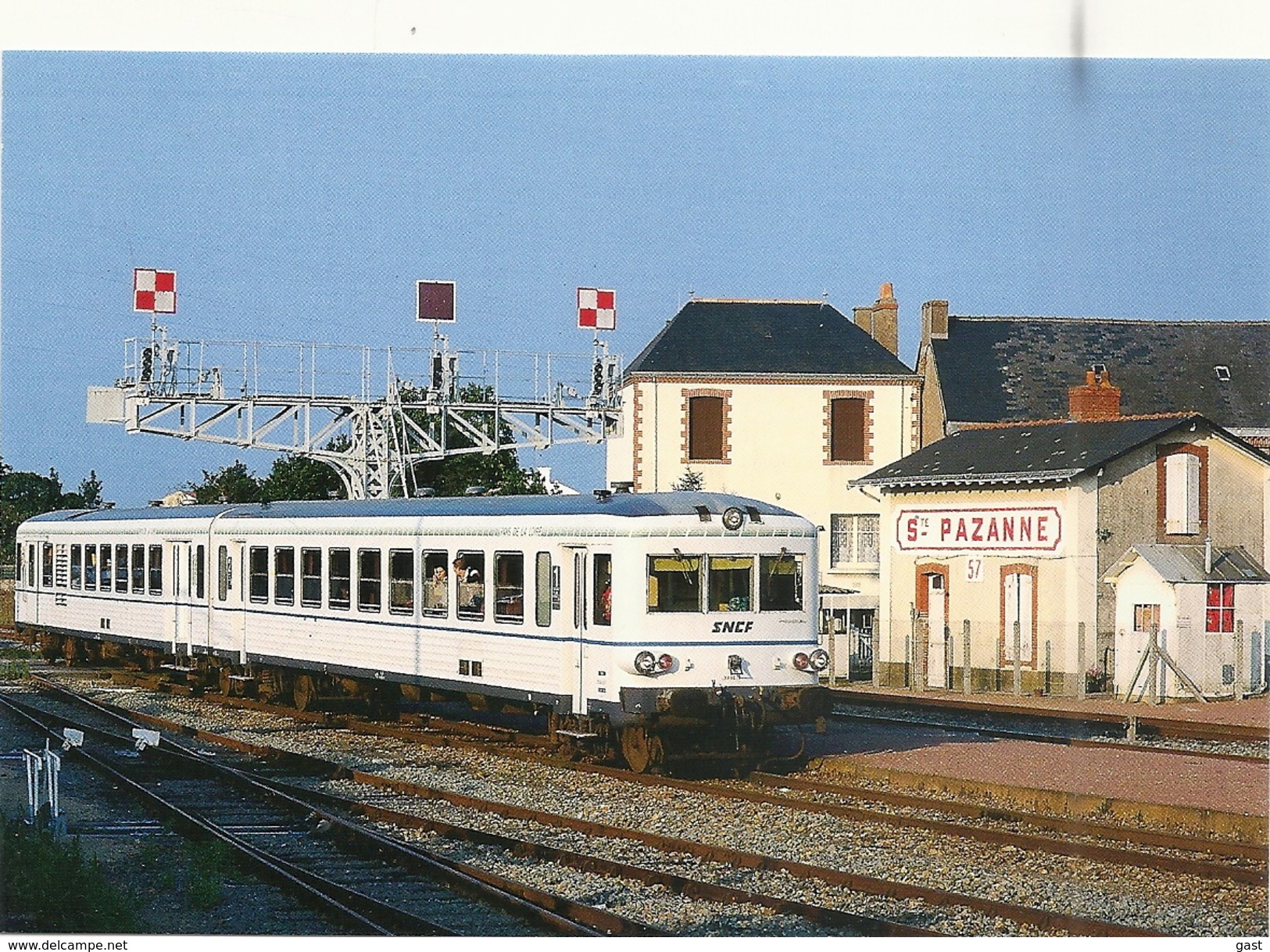 44  SAINTE  PAZANNE   LE  TER   NANTES  ST  GILLES   EN  GARE     JUILLET  1995 - Autres & Non Classés