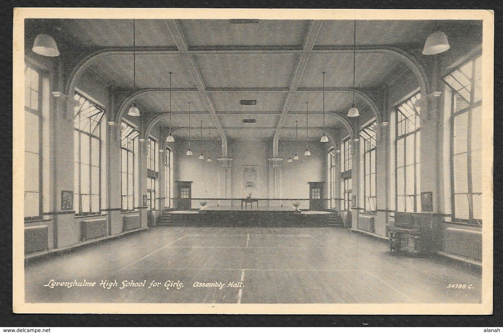 LEVENSHULME Rare High School For Girls Assembly Hall (Marshall Keene & Co) Angleterre - Autres & Non Classés