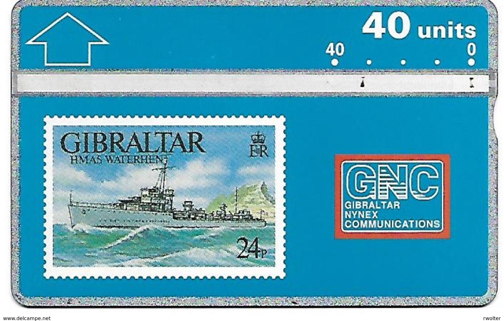 @+ Gibraltar - Navire De Guerre HMAS Waterhen - 40U (LG 306A) - Ref : GIB-24 - Gibraltar